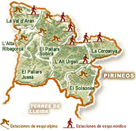 Lleida Mapa de la Nieve